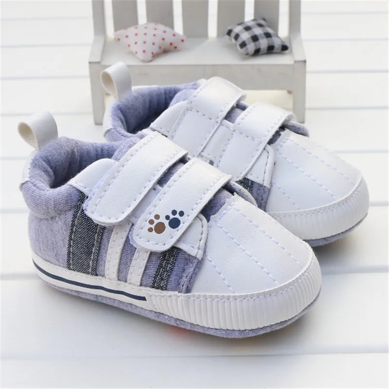 Г. Новая обувь для маленьких мальчиков хорошее качество, серый цвет, Два ремешка, для новорожденных, для маленьких девочек, для первых шагов, для 0-18 месяцев, Sapatinho Menino - Цвет: C400