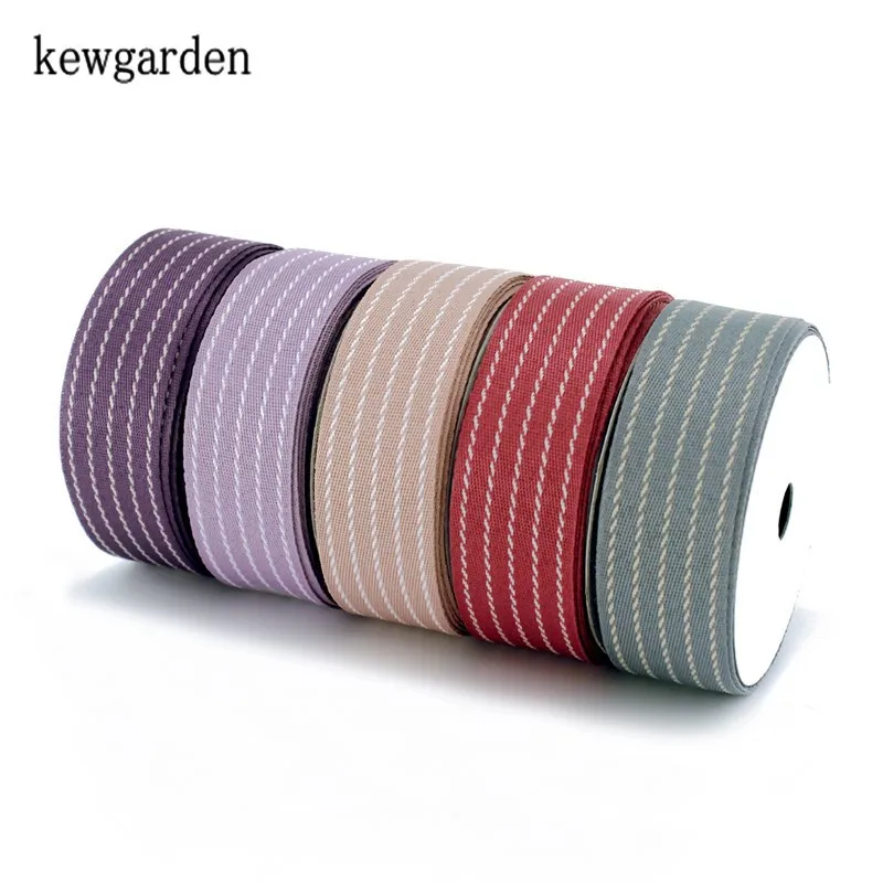 Kewgarden вручную изготовленная лента в полоску атласные ленты 2 8 см 28 мм DIY бант