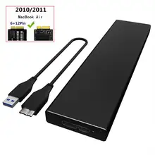PCIe SSD Enclosure For MacBook Air 2010 2011 USB 3.0 to A1369 A1370 External SSD Case For MC503 MC505 MC506 MC965 MC968 MC969 PCIe SSD Enclosure For MacBook Air 2010 2011 USB 3.0 to A1369 A1370 External SSD Case For MC503 MC505 MC506 MC965 MC968 MC969