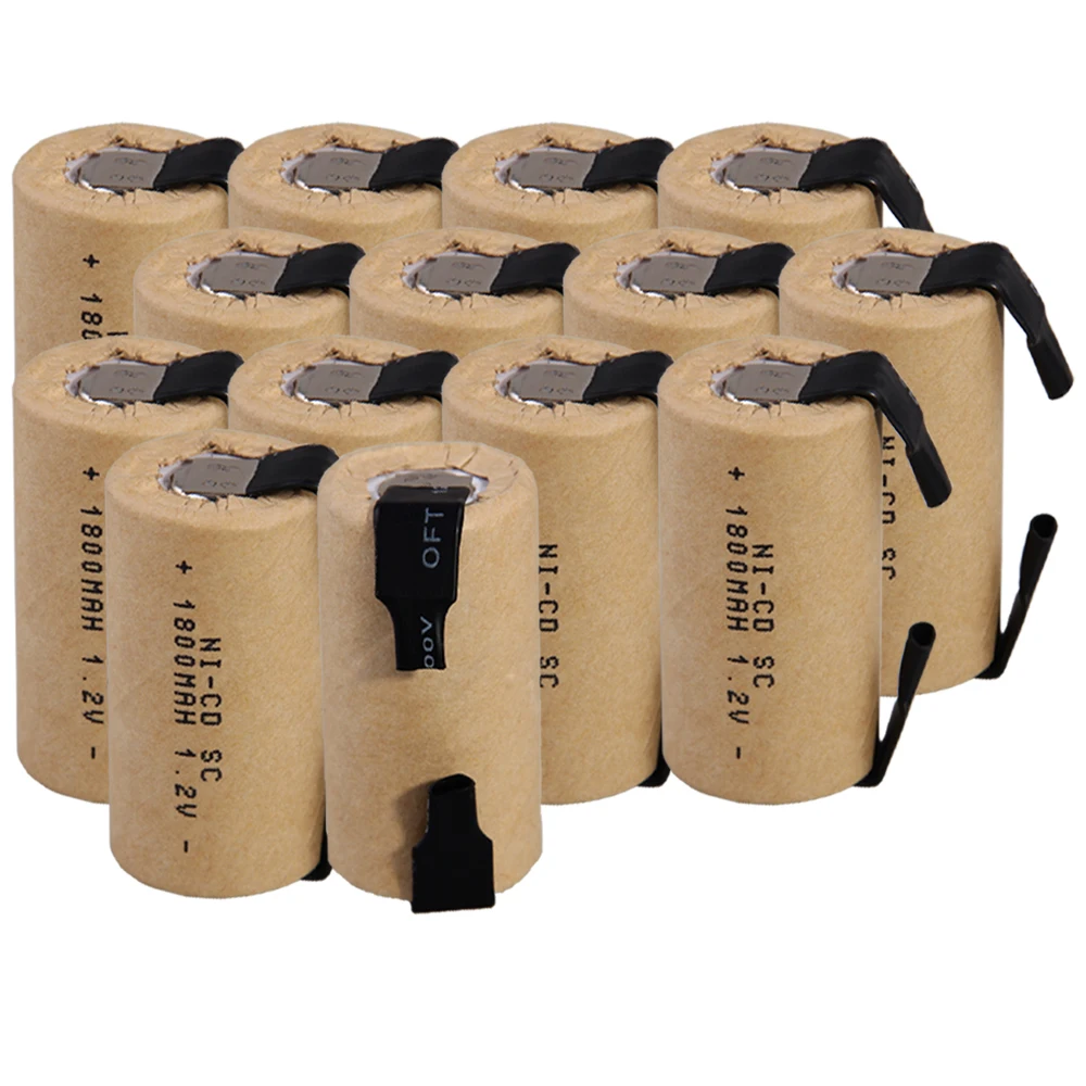 

Lowest price 14 piece SC battery 1.2v batteries rechargeable 1800mAh nicd battery for power tools akkumulator