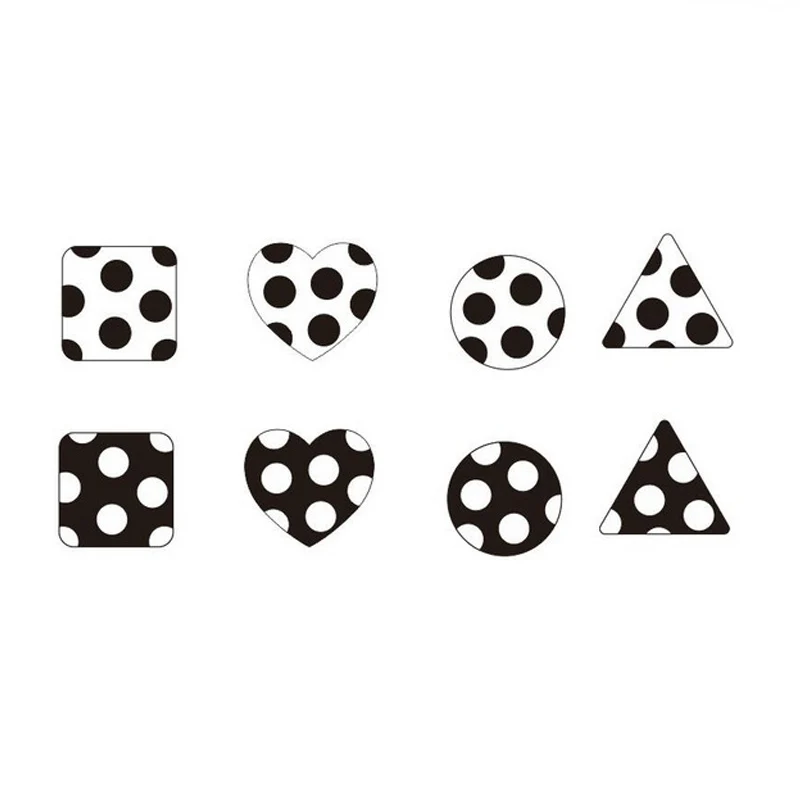 

New Fashion Geometric Black White Dot Stud Earrings For Women Elegant Square Round Heart Resin Acrylic Earrings 2019 Hot E19026