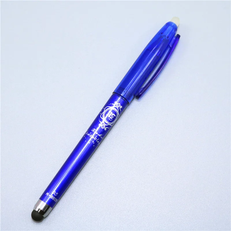 4 шт. 0,5 мм Kawaii стираемые ручки для школы офисные принадлежности волшебное управление температурой стираемая ручка креативная гелевая шариковая ручка - Цвет: 4 pcs blue