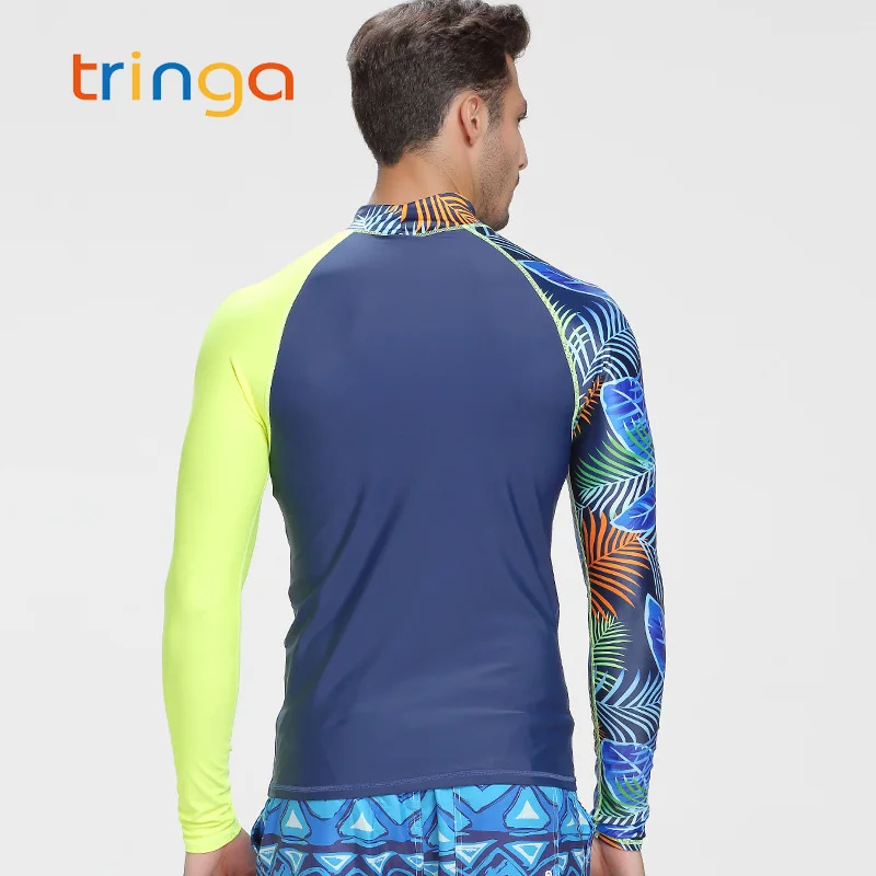 Купальники мужские Rashguard для серфинга дайвинга рубашка Одежда УФ Защита Rashguard боди купальник с длинным рукавом+ шорты мужские