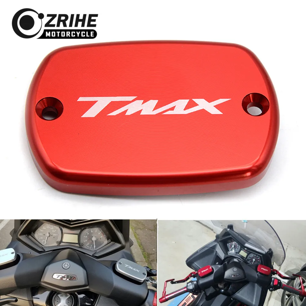 LOGO(TMAX) Motorcycle CNC Brake Fluid Reservoir Cap cover For Yamaha Tmax 530 T-MAX530 500 T-MAX 530 2008-2016