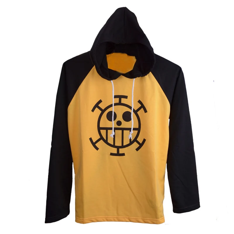 One Piece Anime Trafalgar Law Yellow T Shirt Cosplay Costume Long ...