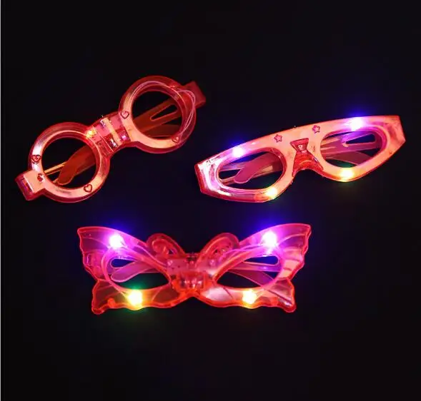 Estrela de Cinco Brinquedos de Plástico Brilhante para o Partido Novo Piscando Óculos Pontas-luz Forma Especial Yh1050 Led 4 Cheap Brinquedos que acendem