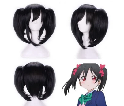 Высокое качество замечательно! Парик для косплея Love Live костюм Нико Ядзава парики