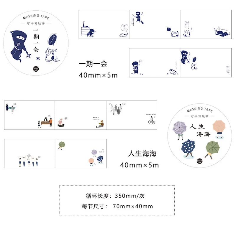 40 мм каваи мультфильм Кот напиши на васи лента креативная DIY декоративная клейкая маскирующая лента блокнот-стикер принадлежности для скрапбукинга