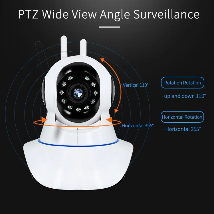 1080P беспроводная Wi-Fi ip-камера безопасности, домашняя камера видеонаблюдения, CCTV камера, детский монитор, Pan Tilt Camara, ночное видение, обнаружение движения