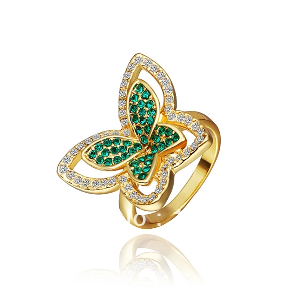 Flying Animal Green Butterfly Rings 