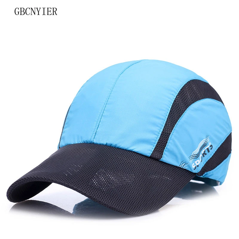 

GBCNYIER Fashion Breathable Mesh Baseball Cap Outdoor Outdoor Sport Quick Dry Thin Cotton Sun Hat Unisex Short Brim