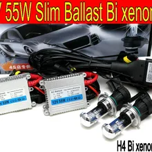 shipping12V 55 Вт H4 высокое/низкая Яркость xenon/Би ксеноновых фар, Высокопрочная конструкция H4 комплект для переоборудования ксеноновых ламп 8000 K 4300 K 6000 K 10000 K Автомобильные фары
