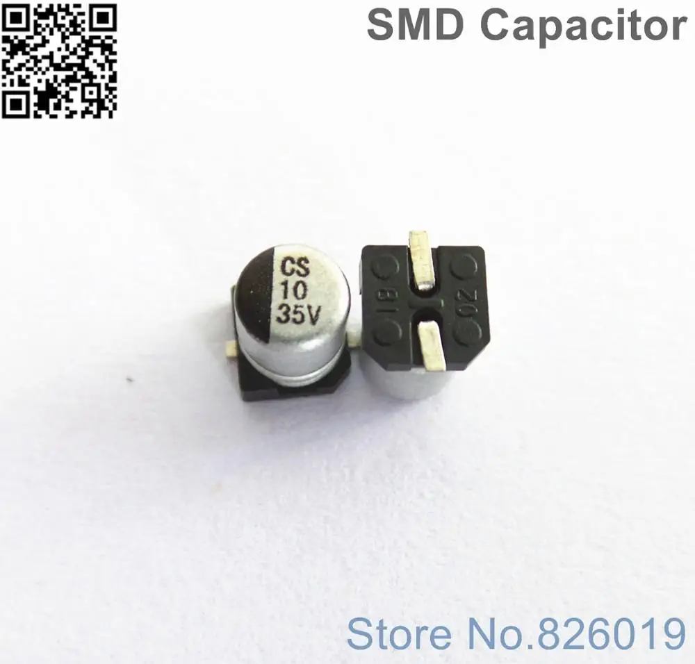 

12pcs/lot 35v 10uf SMD Aluminum Electrolytic Capacitors size 4*5.4 10uf 35v