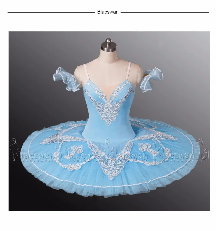 Классические юбки-пачки принцессы с синим цветком, светильник BT635, профессиональная балетная пачка для взрослых, синяя классическая балетная пачка для девочек