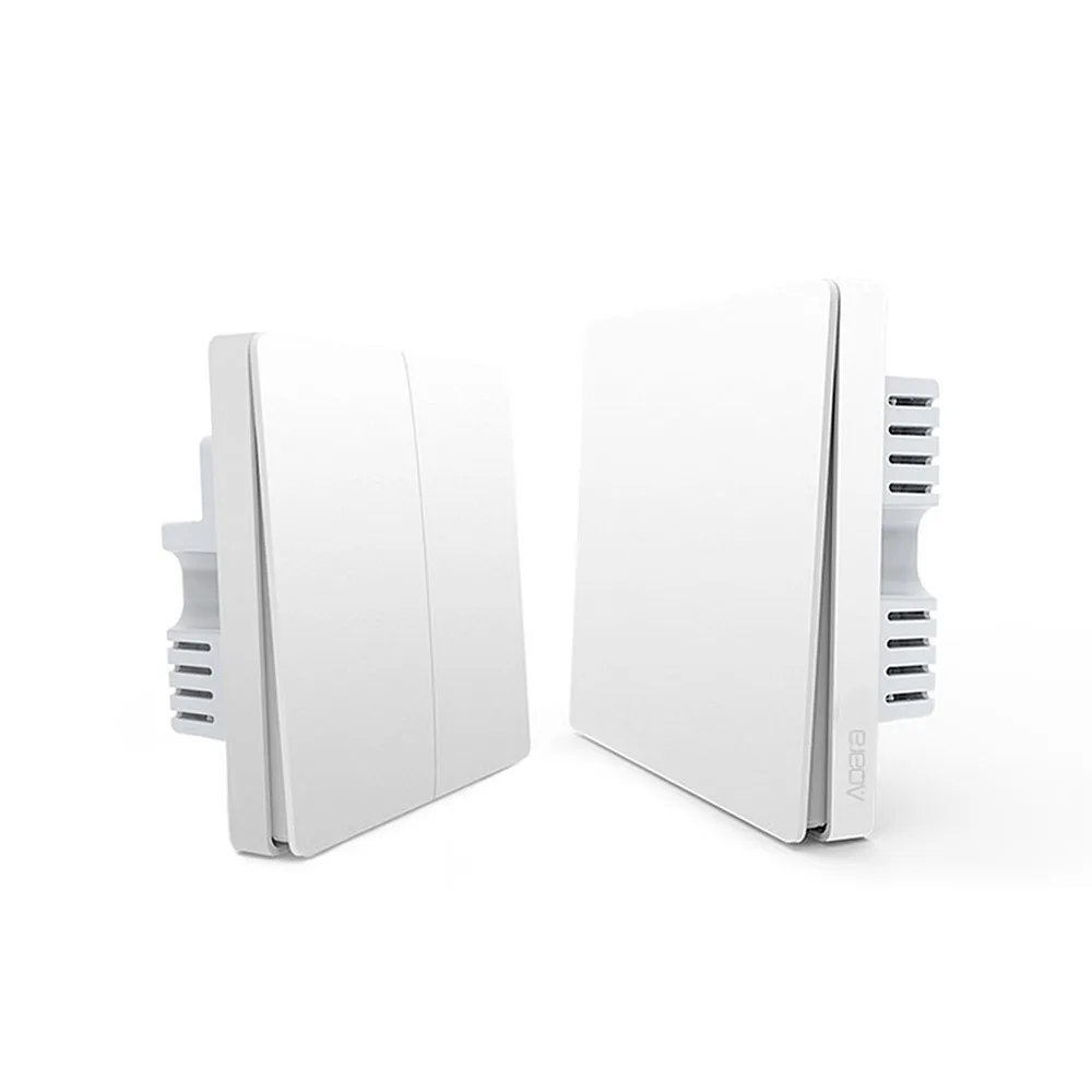 

Original Xiaomi Aqara Mijia Smart Home Light Control Single Fire Wire ZigBee Wireless Key Wall Switch Via Smartphone APP Remote