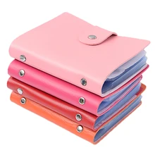 Корейские короткие мужские и женские визитницы большой емкости, ПУ Модные антимагнитные визитные карточки, набор канцелярских принадлежностей