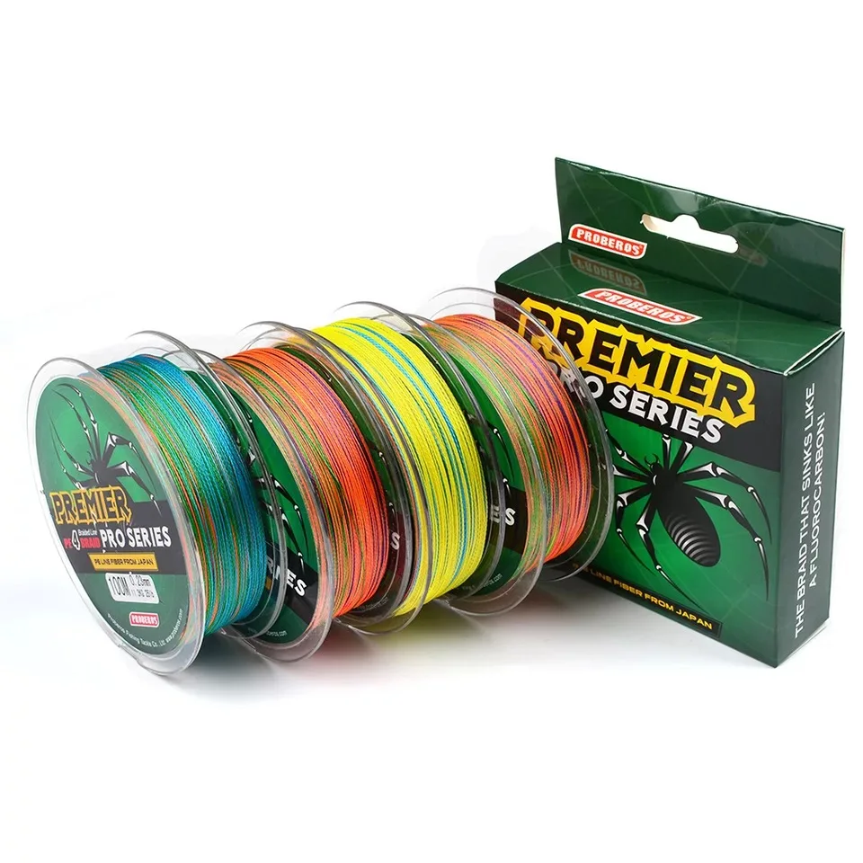 

Strong 100M 4 Weaves 6LB-100LB Multifilament PE Braided Fishing Line 4 Stands Fishing Tackle Yellow/Green/Blue/Grey/Multicolor