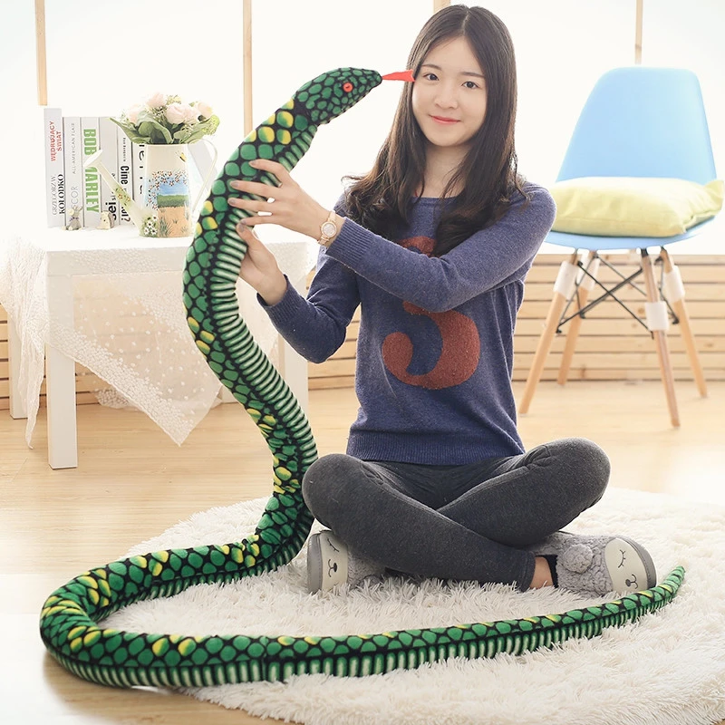 Simulation Serpent Poupee Peluche Poupee Python Bebe Serpent Poupees Mignon Gros Faux Serpent Zodiaque Serpent Aliexpress