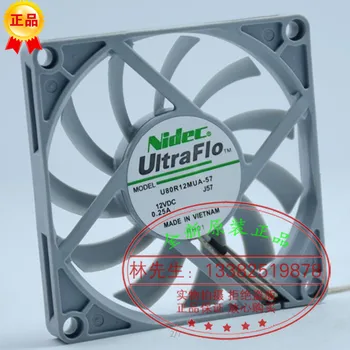 

Free Shipping 100% new NIDEC 8010 8CM U80R12MUA-57 12V 0.25A 80mm*80mm*11mm fan ultra-thin 2-wire cooling air volume