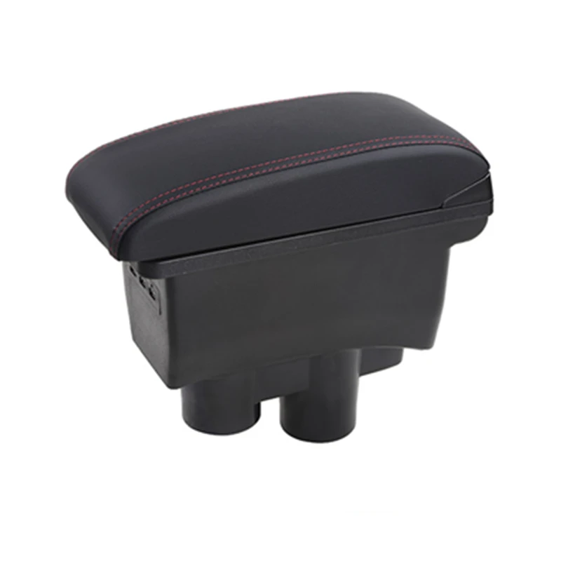 

For Peugeot 301 Citroen Newelysee armrest box USB Charging heighten Double layer central Store content cup holder ashtray access