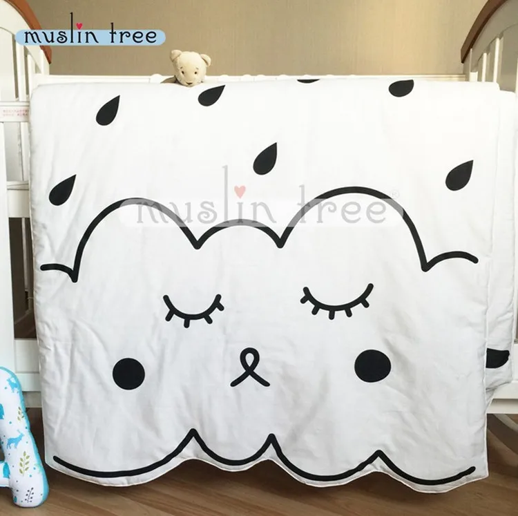 Непреклонный муравей одеяло для новорожденного хлопок белый постельные принадлежности мультфильм Дети Лето стеганное одеяло для дивана пол игровой коврик коврики 130X90 см - Цвет: NO2