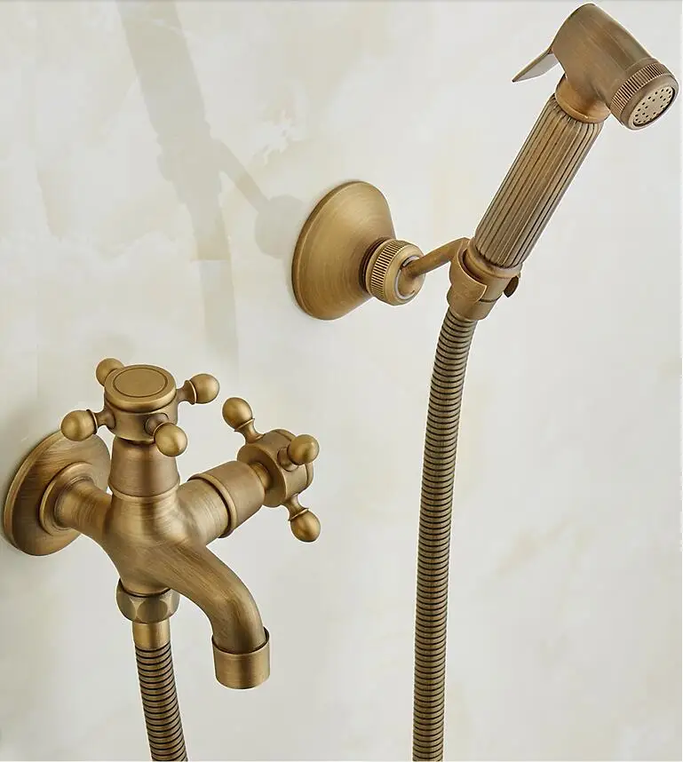 Fashion total brass bronze finished bathroom bidet faucet set,Europe