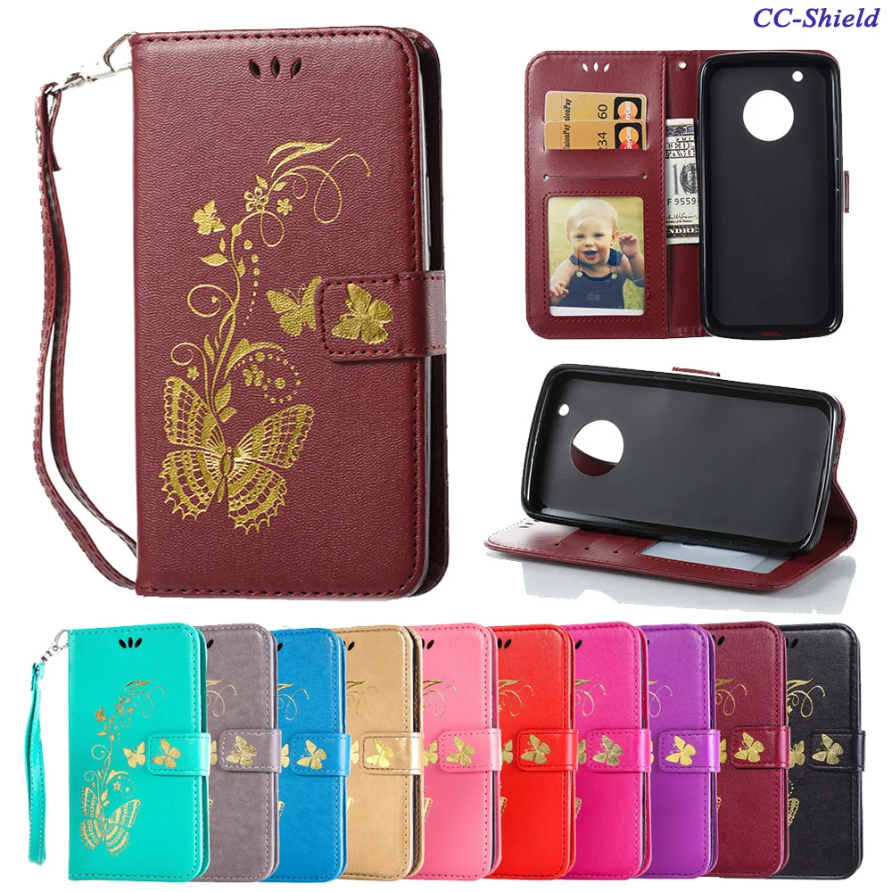

Flip Case for Motorola Moto G5 5th Gen XT1672 XT1676 Butterfly Phone Leather Cover for Motorola Moto G 5 Cedric XT 1672 1676 bag