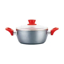 2.1л 2.8л 4.6л антипригарные алюминиевые кастрюли с мраморным покрытием Индукционное дно