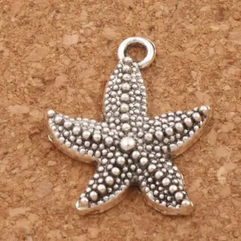 

Dots Big Starfish Sea Star Spacer Charm Beads 19x22.5mm 120pcs zinc alloy Pendants Alloy Handmade Jewelry DIY L090