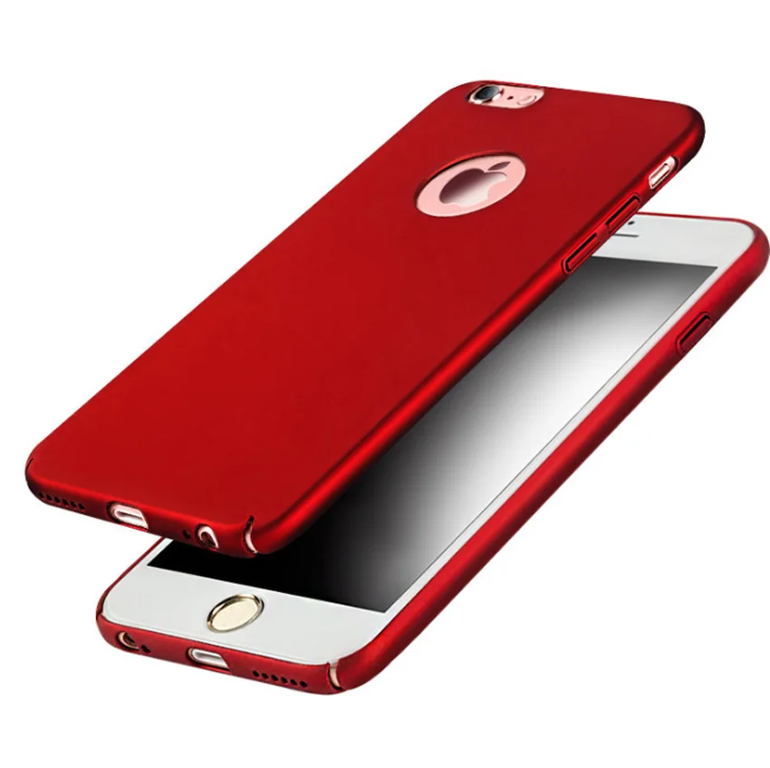 Colorful Full Phone Cases For iphone X Luxury Matte Back Hard Plastic