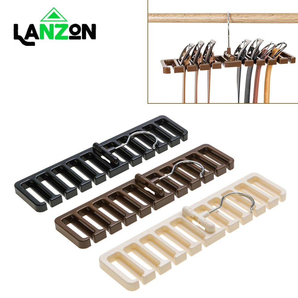 

Lanzon Multifuction Belt Storage Rack Rotating Tie Belt Hanger Holder Shelf Closet Shelves Wardrobe Space Saver Scarf Rack Bag