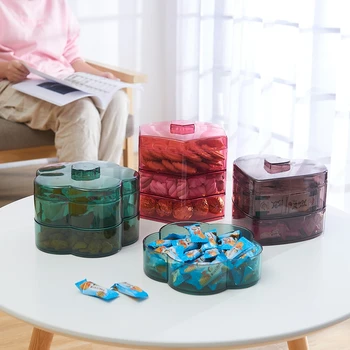 

1pc Creative Food Storage Box Snack Candy Box Container Sorting Food Tank Sealed Crisper Preservation Box Refrigerator Organizer