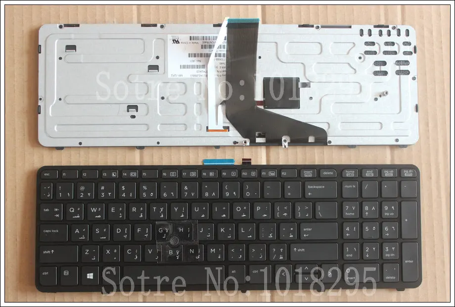 

NEW Arabic AR Laptop Keyboard for HP Zbook 15 Zbook 17 733688-171 black Layout Backlit MP-12026A0J698W PK130TK2A03 HSTNN-C77C