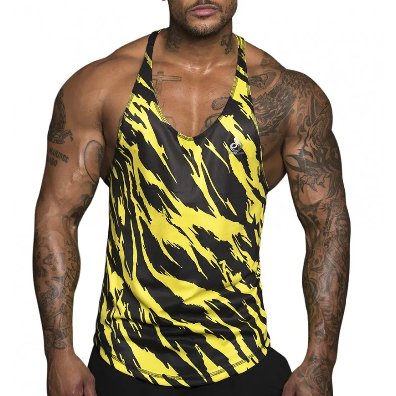 Image Quick dry SJ 2017 Singlets Camouflage Tank Tops Shirt Bodybuilding Equipment Fitness Men s Golds GymStringer