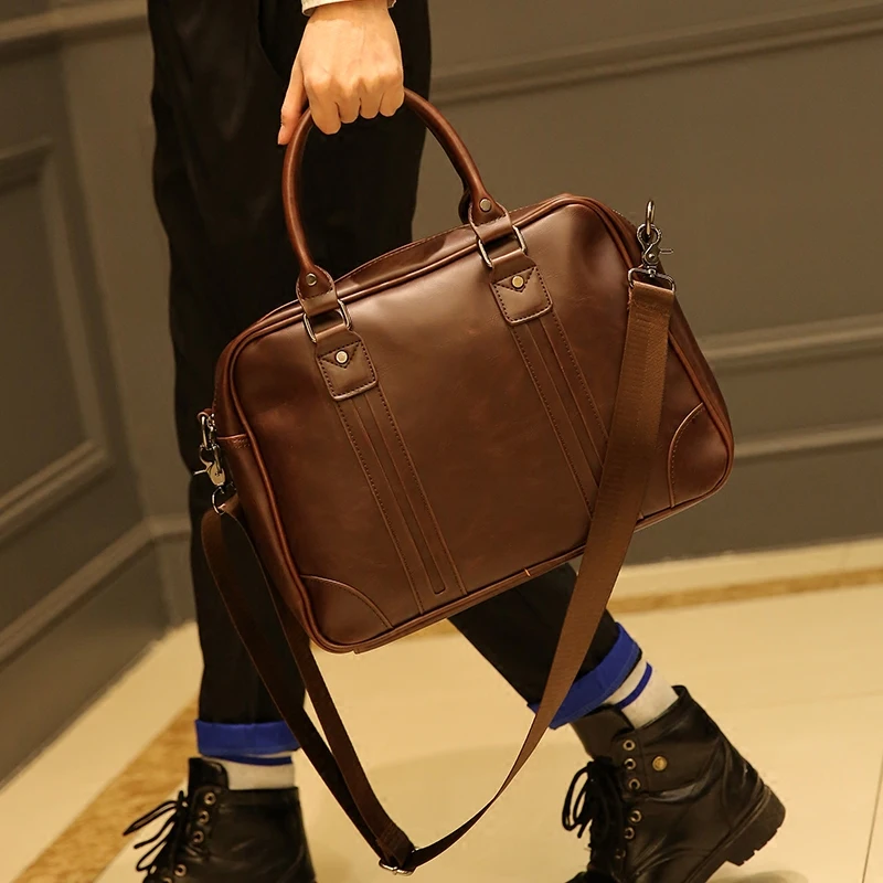 Tidog мужские сумки в стиле ретро на одно плечо наклонная сумка портфель|men briefcase|man
