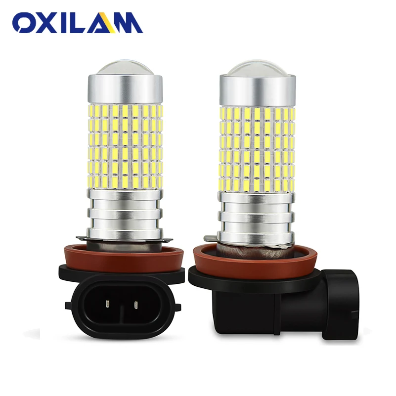 2 шт. H8 H11 Led HB4 9006 HB3 9005 H10 Противотуманные фары лампы 1400LM 6000K белый автомобиль