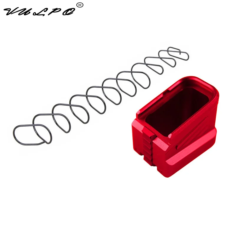 Billige VULPO Hohe Qualität Neue CNC Aluminium Made Glock Magazin Basis Pad Kit Für Glock 17 17C 17L 22 22C 24 24C 31 31C 34 35