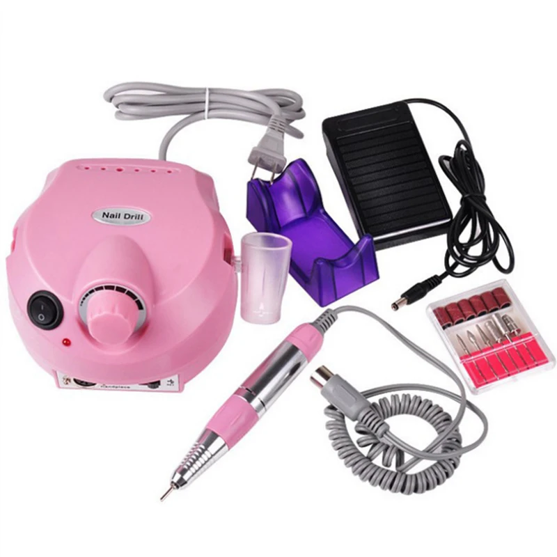 

30000RPM Electric Drill Nails Machine Nail Art Equipment Manicure Kit Nail File Drills Bit Sanding Band Accessory Nail Art Tools