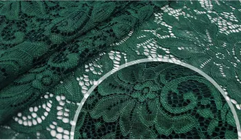 

emerald green lace fabric, alencon embroidered vintage lace fabric, hollowed out lace fabric with retro floral MF159