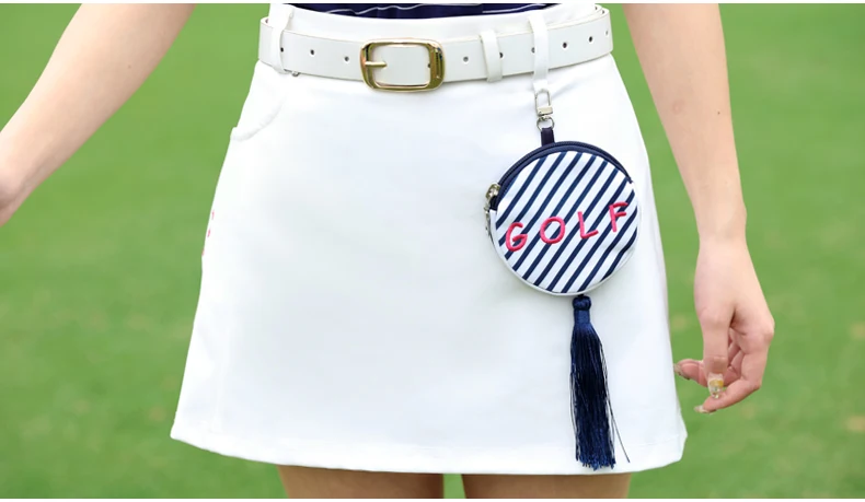PGM golf ladies sportswear summer women's solid color golf shorts skirt breathable Quick Dry white golf skirts With small bag