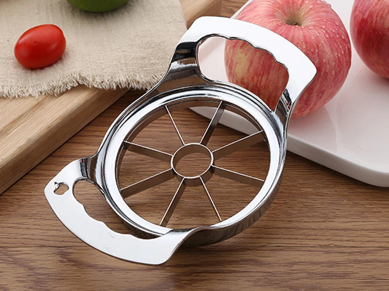 Apple Cutter Sharp Steel Apple Slicer Corer Wedger Vegetable Fruit Tools Apple Pear knife Divider Cutter 8-Blades (2)