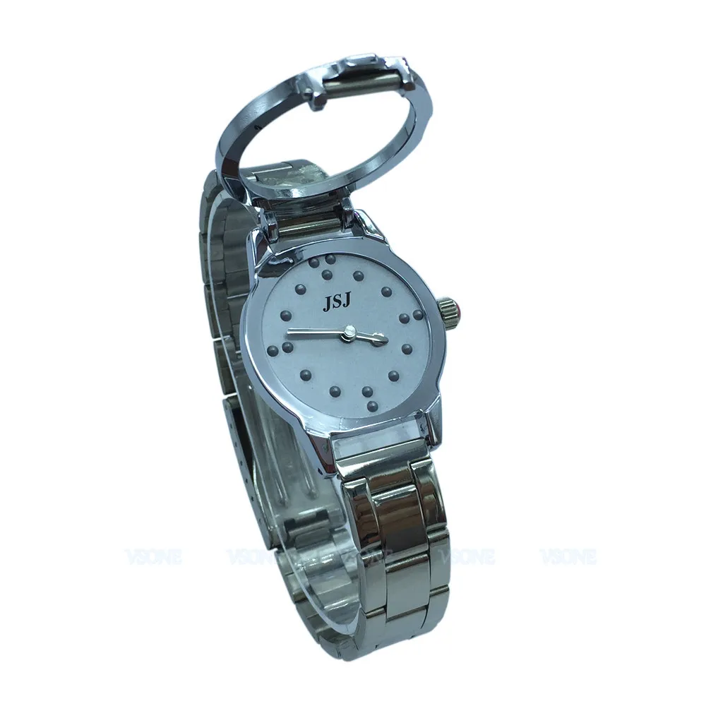 Orologio Tattile Braille Per Non Vedenti O Anziani Quadrante Grigio (Per Donna)