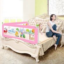 Детское ограждение для кровати, Детская противоосенняя кровать, забор, большая прикроватная перегородка, усиленная вертикальная подъемная универсальная кровать, забор