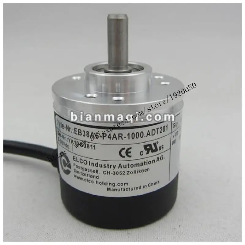 

Spot EB38A6-P4AR-1000.ADT201 Elco ELCO encoder solid shaft 6mm 1000 line