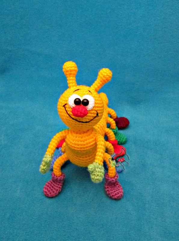 Вязаные игрушки амигуруми ручная работа насекомые животное кукла-погремушка Номер модели ES0120