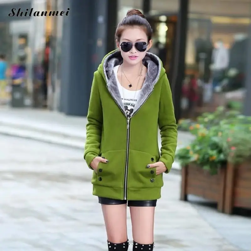 Kopen Fashion Manteau Femme 2018 Herfst Winter Hooded Lange Mouwen Vrouw Jas Effen Plus Size Uitloper Casaco Feminino Rode 5xl 4xl 3xl