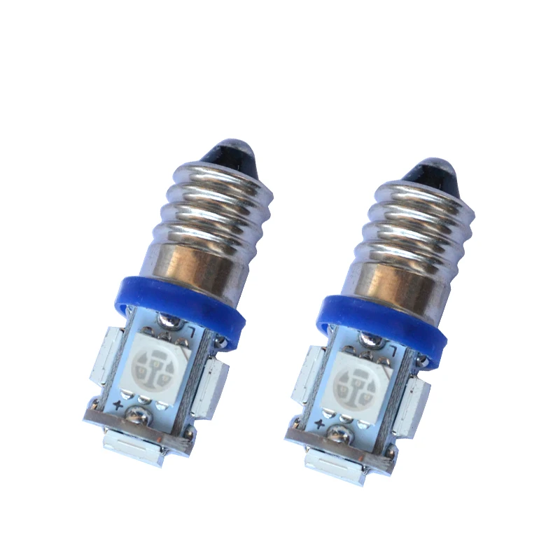 10pcs-lot-E10-6V-Screw-bulb-Warning-signal-bulb-5-SMD-5050-LED-5smd-5led-Instrumentation