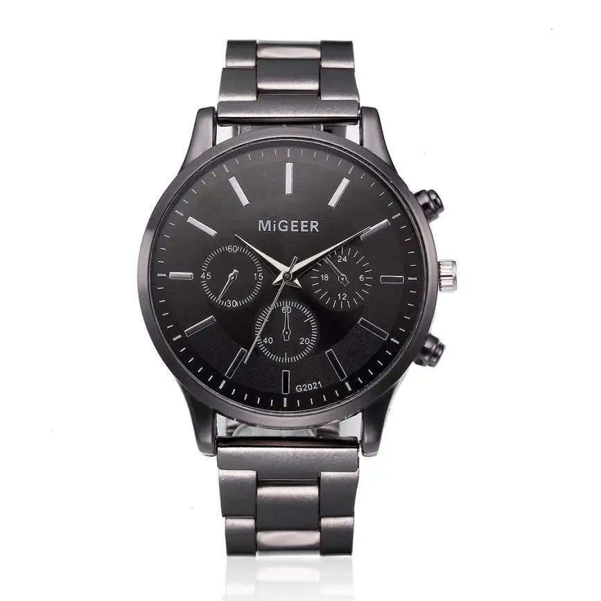 

Men Fashion Alloy Watches Sport Clock Mens Top Brand Luxury Business Military Quartz Watch Relogio Masculino Migeer