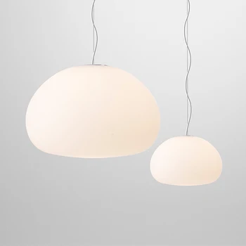 

Creative Simple Fashion Glass White Indoor Light Decoration Lamp For Living Room Balcony Corridor Bar Coffee Shop Led Bulb