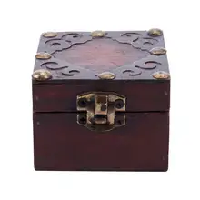 Мульти ожерелье винтажное украшение браслет в подарок ящик для хранения Органайзер деревянные Чехлы Размер: 7*7*5,2 см типы: типы 3